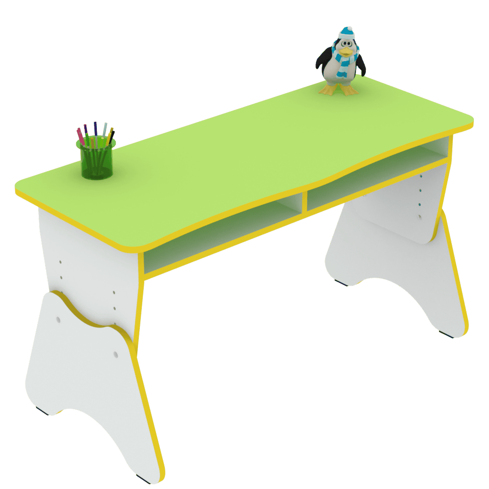 Столик двомісний з регулюванням висоти та поличкою МЕБЛІ-ТЕХНОСТИЛЬ